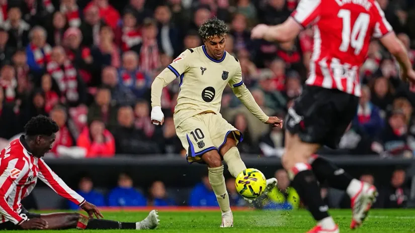 Lamin Jamal (©AP Photo/Miguel Oses)