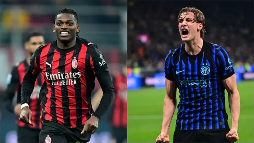 Rafael Leao i Pio Espozito (©Reuters)