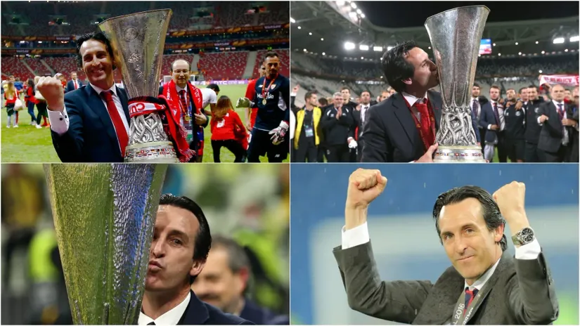 Unaj Emeri sa Sevijom triput i Viljarelom osvojio Ligu Evrope (©Reuters, ©Guliver)