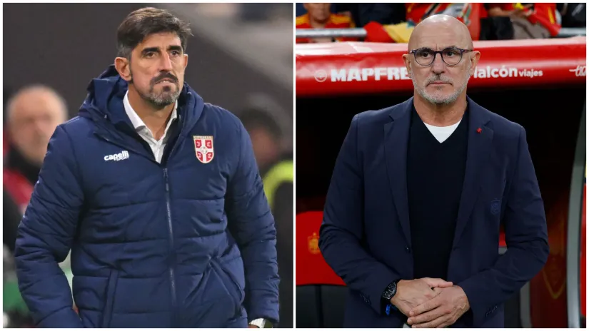 Veljko Paunović i Luis De la Fuente (©MN Press, Reuters)