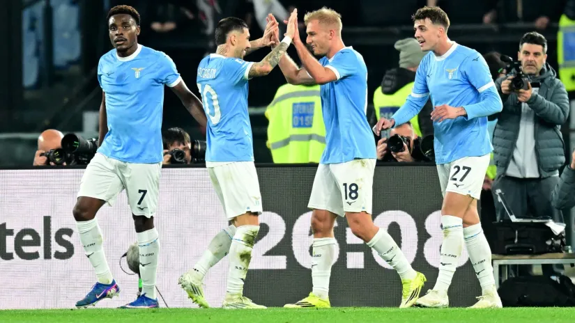 Fudbaleri Lacija (©Reuters)