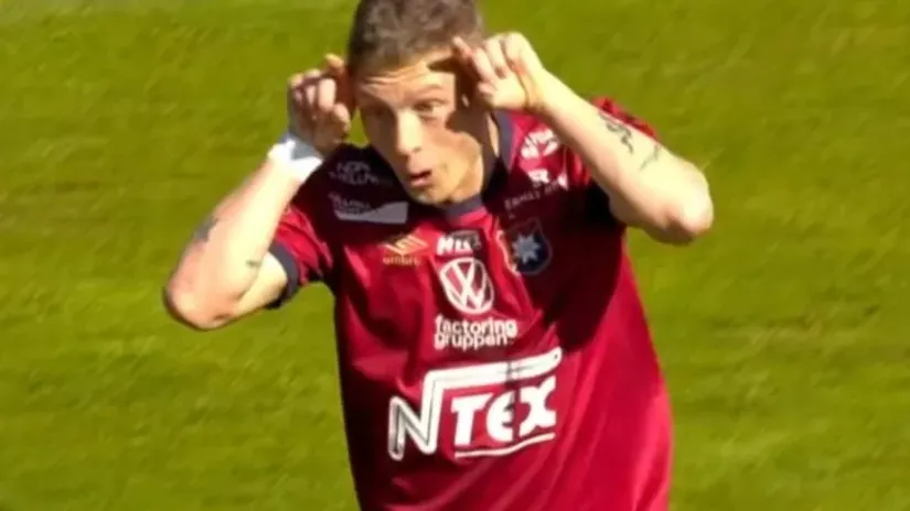 Strelac prvog gola Ergritea Anton Andreason (©YouTube)