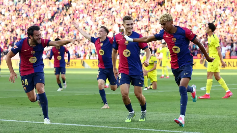 Erik Garsija i Lamin Jamal od prošle sezone nisu istovremeno odsustvovali sa terena (©Reuters)