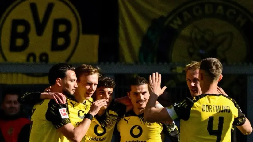 Slavlje fudbalera Borusije (©AFP)