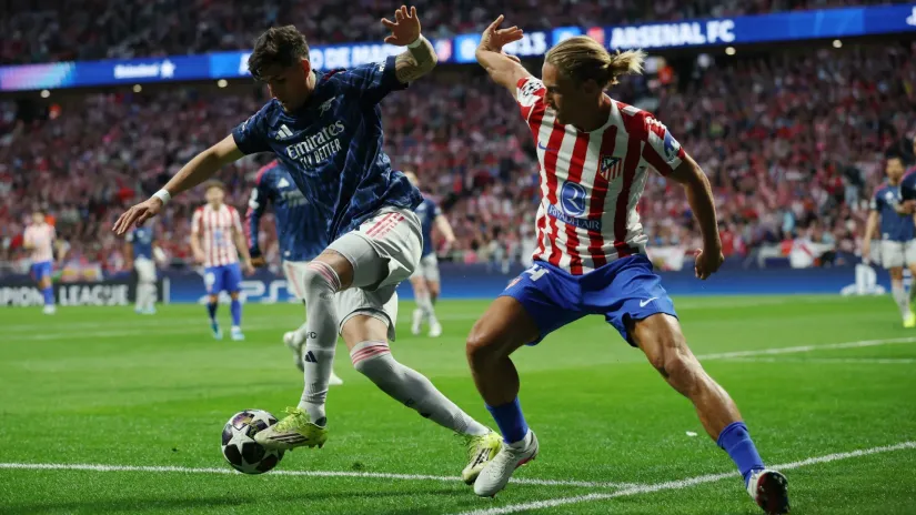 Pjero Inkapje (Arsenal) i Markos Ljorente (Atletiko Madrid)