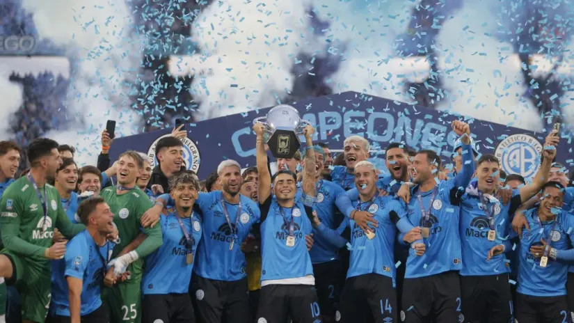 Slavlje fudbalera Belgrana (©AFP)