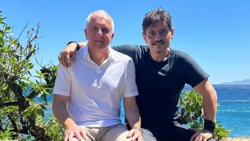 Željko Obradović i Dimitris Janakopulos (©Via Instagram/dpg7000)