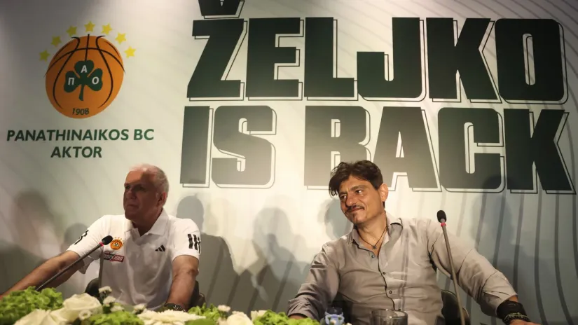 Dimitris Janakopulos i Željko Obradović (Foto: Starsport)