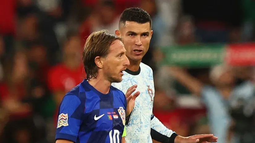 Luka Modrić i Kristijano Ronaldo (©Reuters)