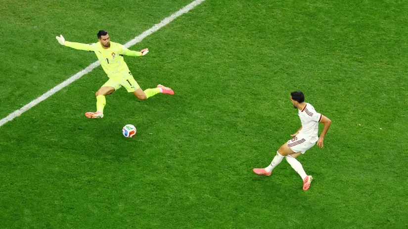 Gol Mikela Merina (Španija) protiv Portugalije