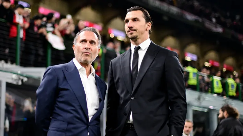 Džeri Kardinale i Zlatan Ibrahimović (©Reuters)