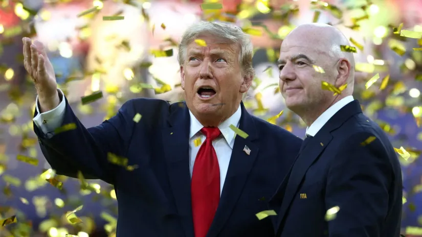 Donald Tramp i Đani Infantino (©Reuters)
