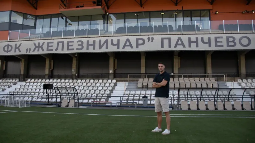 Luka Adžić u Pančevu (©FK Železničar)