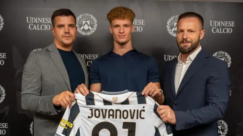 Lazar Jovanović sa menadžerom Andrijom Kaluđerovićem