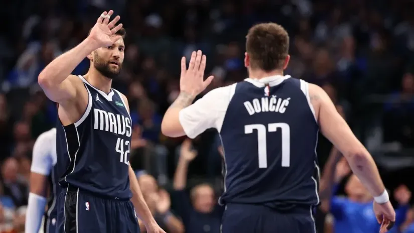 Maksi Kleber i Luka Dončić (Foto: AFP)