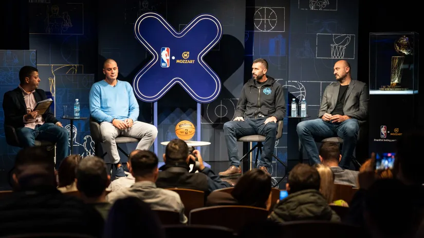 Saša Pavlović, Vladimir Radmanović i Nenad Krstić na NBA panelu (©Mozzart Sport/Dragana Stjepanović)