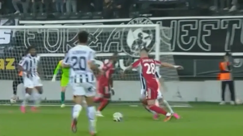 Aleksa Janković postiže gol (©YouTube)