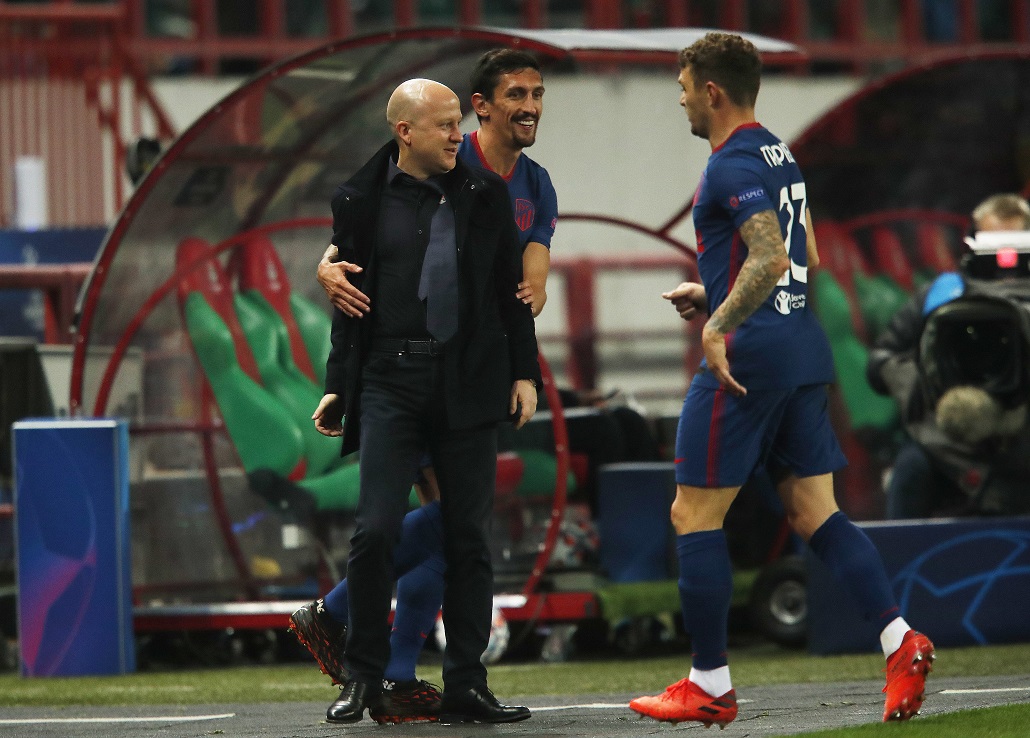 Nikolić na utakmici Lokomotive protiv Atletiko Madrda, Foto: Reuters