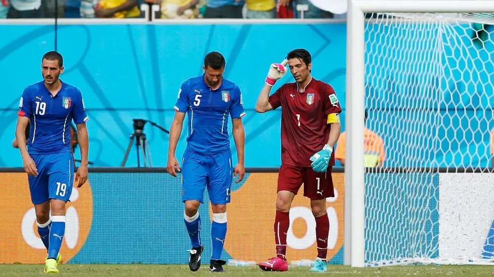 Detalj posle eliminacije od Urugvaja 2014. godine (©Reuters)