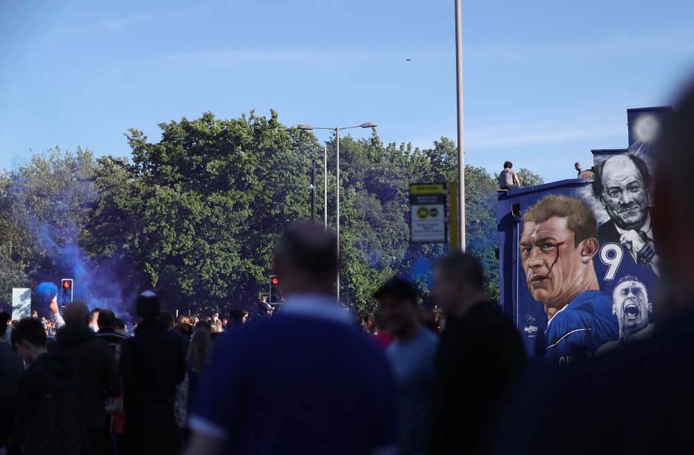 Pristalice Evertona ispred stadiona (©Reuters)