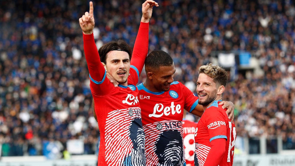 Slavlje fudbalera Napolija (©Reuters)