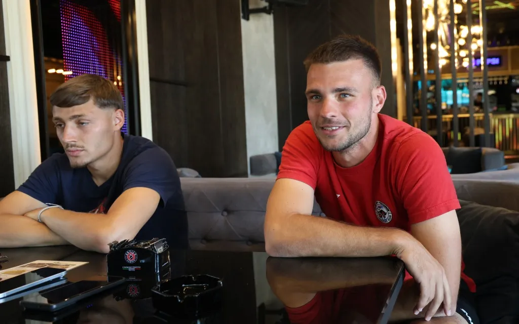 Luka Luković i Nikola Glišić (@Miloš Milošević/Mozzart Sport)