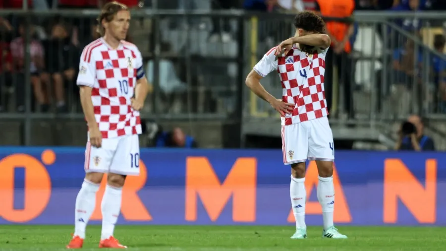©Reuters (Luka Modrić i Joško Gvardiol sinoć protiv Engleske)