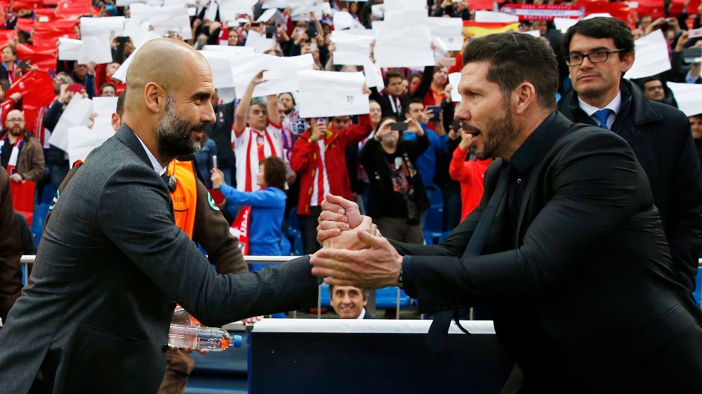 Gvardiola i Simeone (©Reuters) 