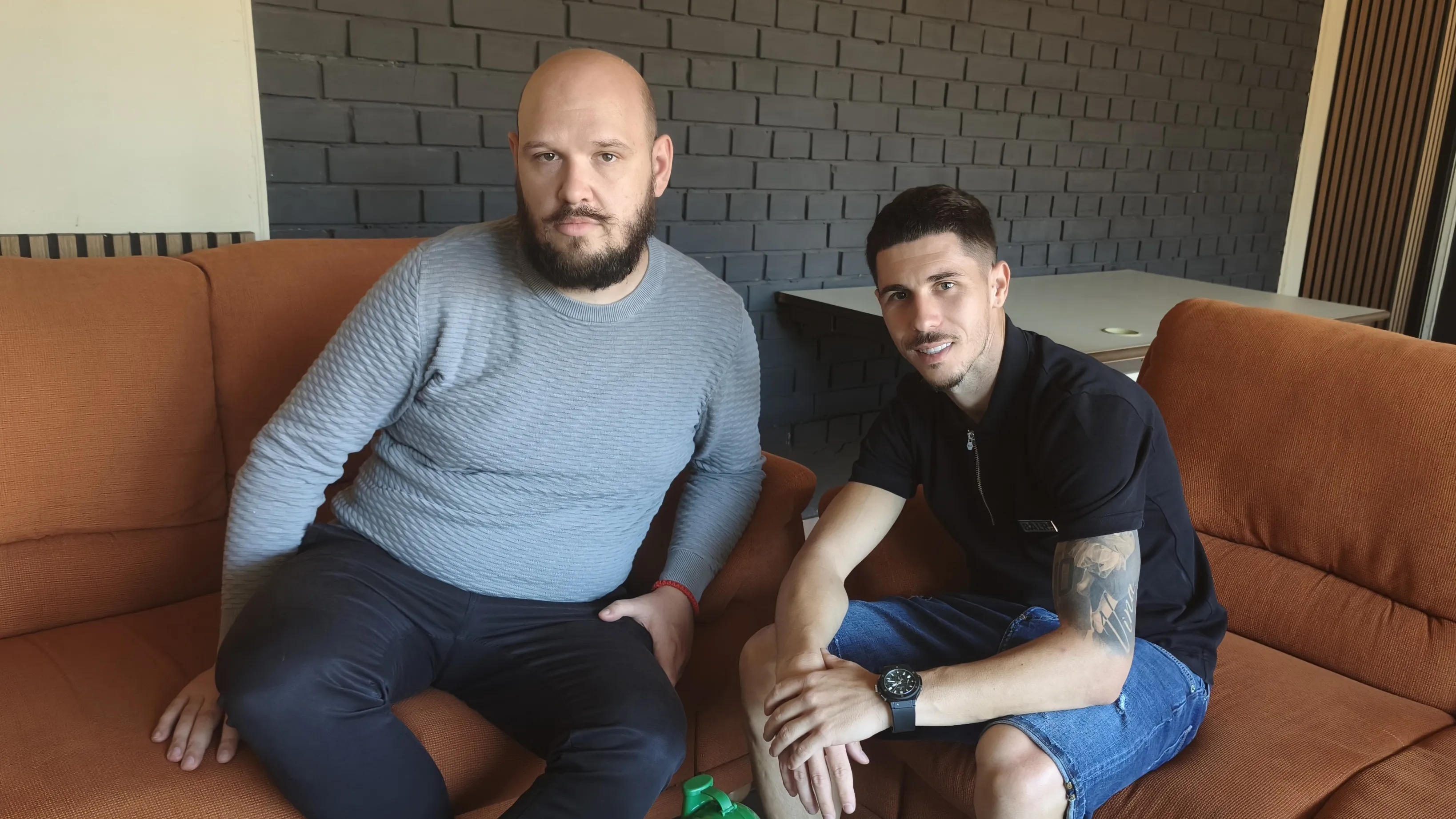 Srđan Plavšić sa novinarom Mozzart Sporta