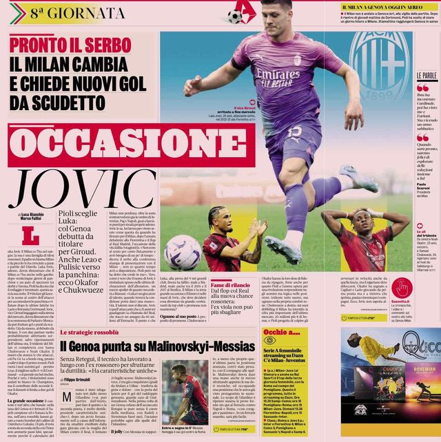 Članak Gazzette dello Sport