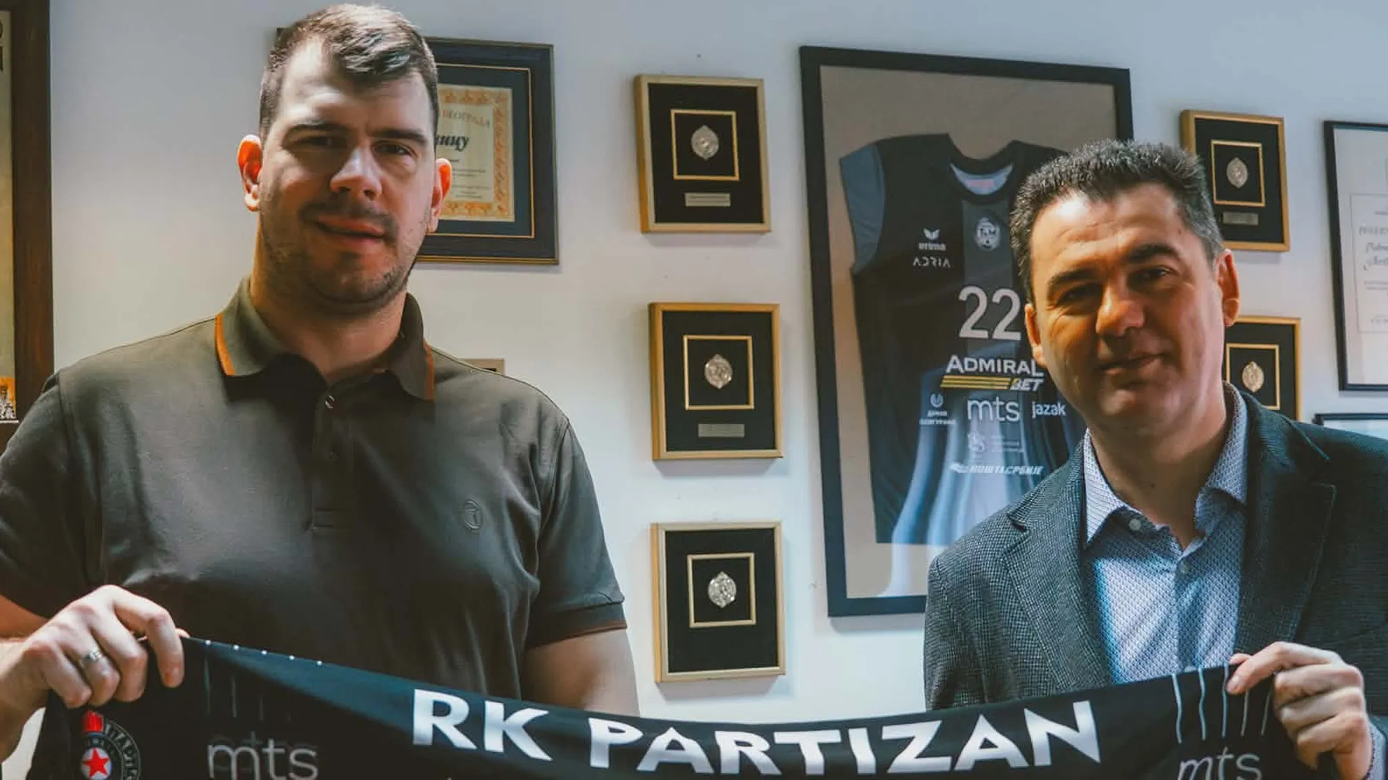 Ivan Dimitrijević i Raul Gonzales (©RK Partizan/Maja Nastić)