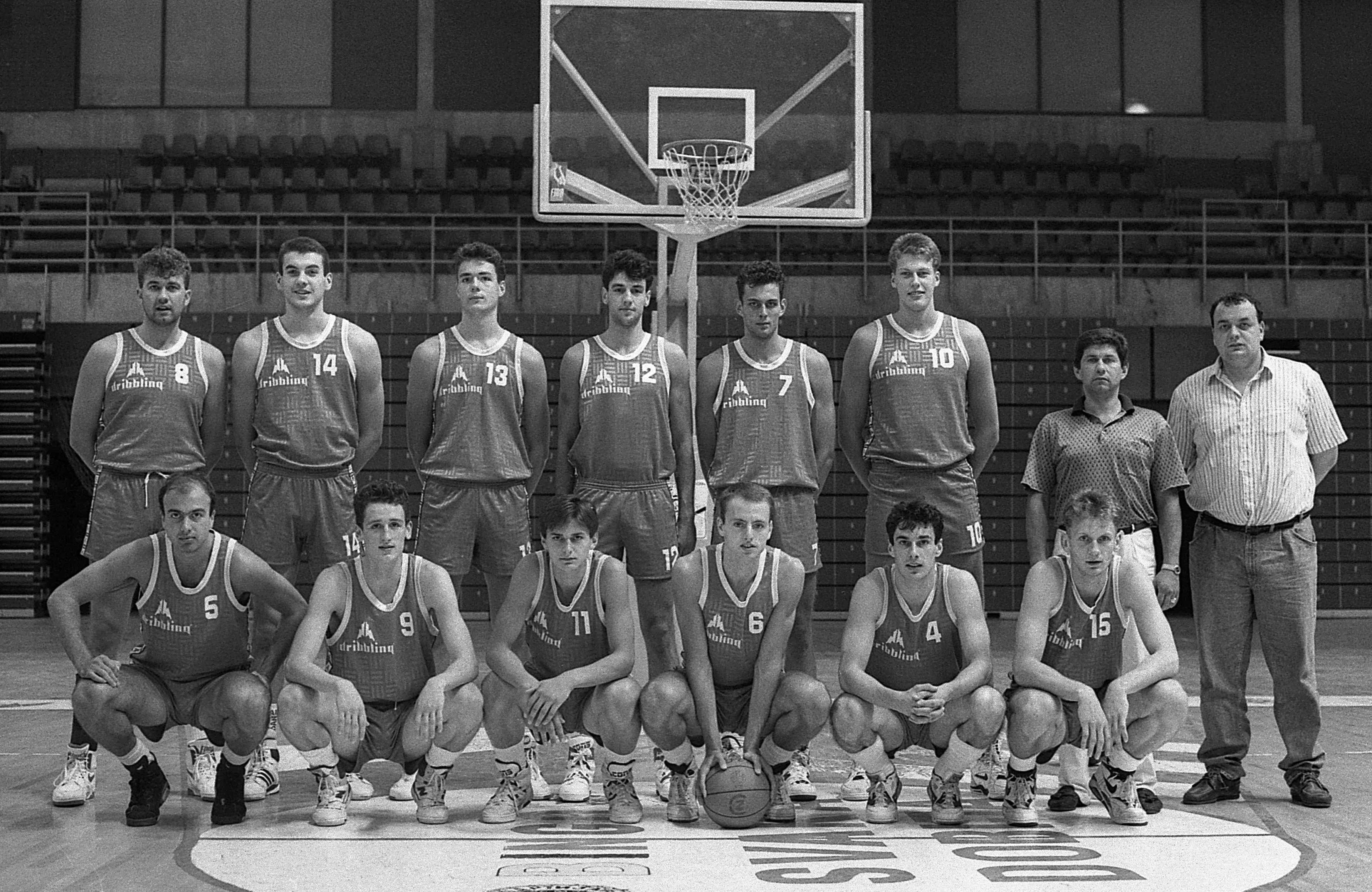 Vujošević kao trener Crvene zvezde u kojoj je igrao Saša Obradović (© MN Press)