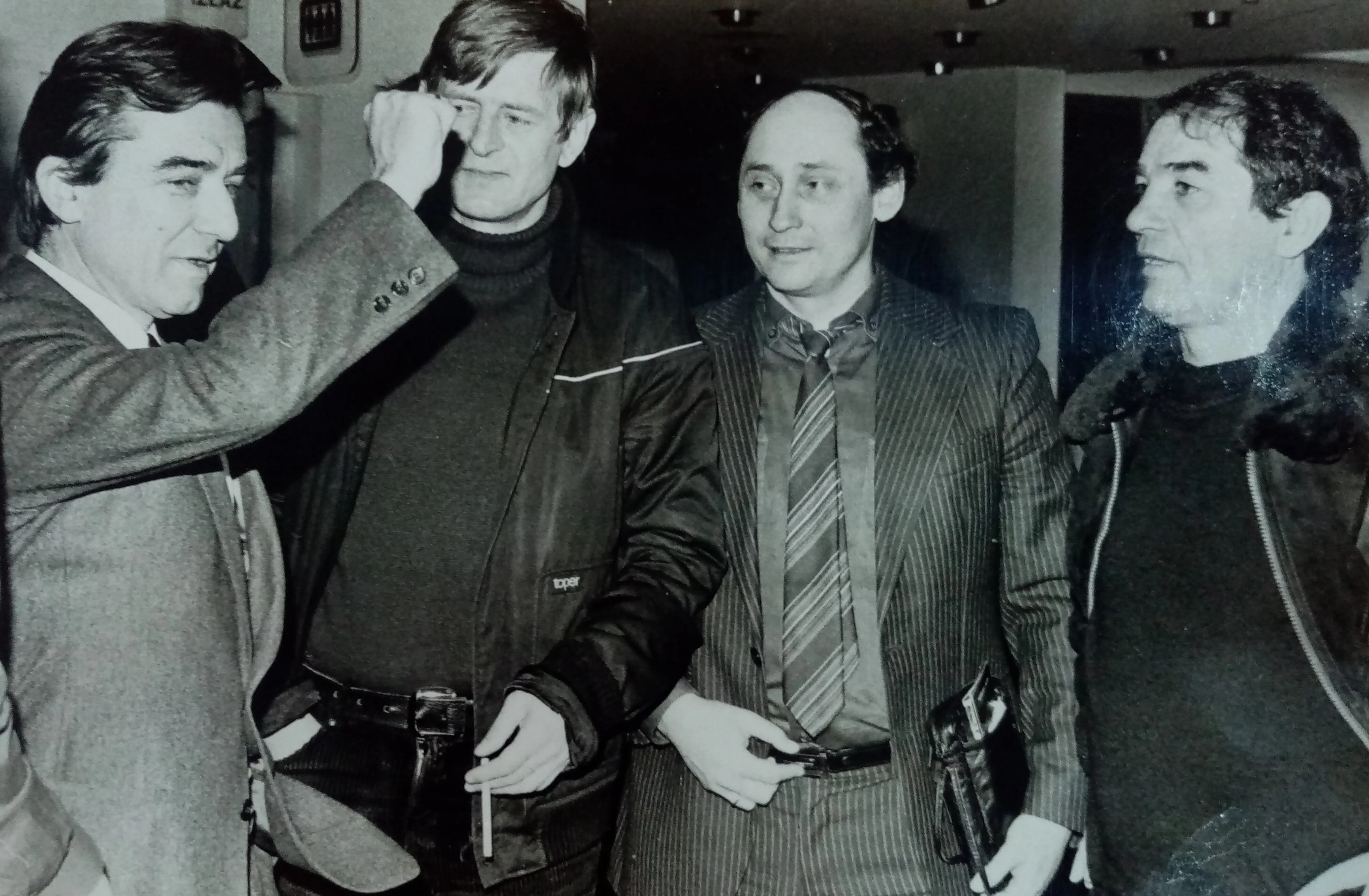 Toza Veselinović, Miloš Milutinović, Miro Rede i Dragoslav Šekularac