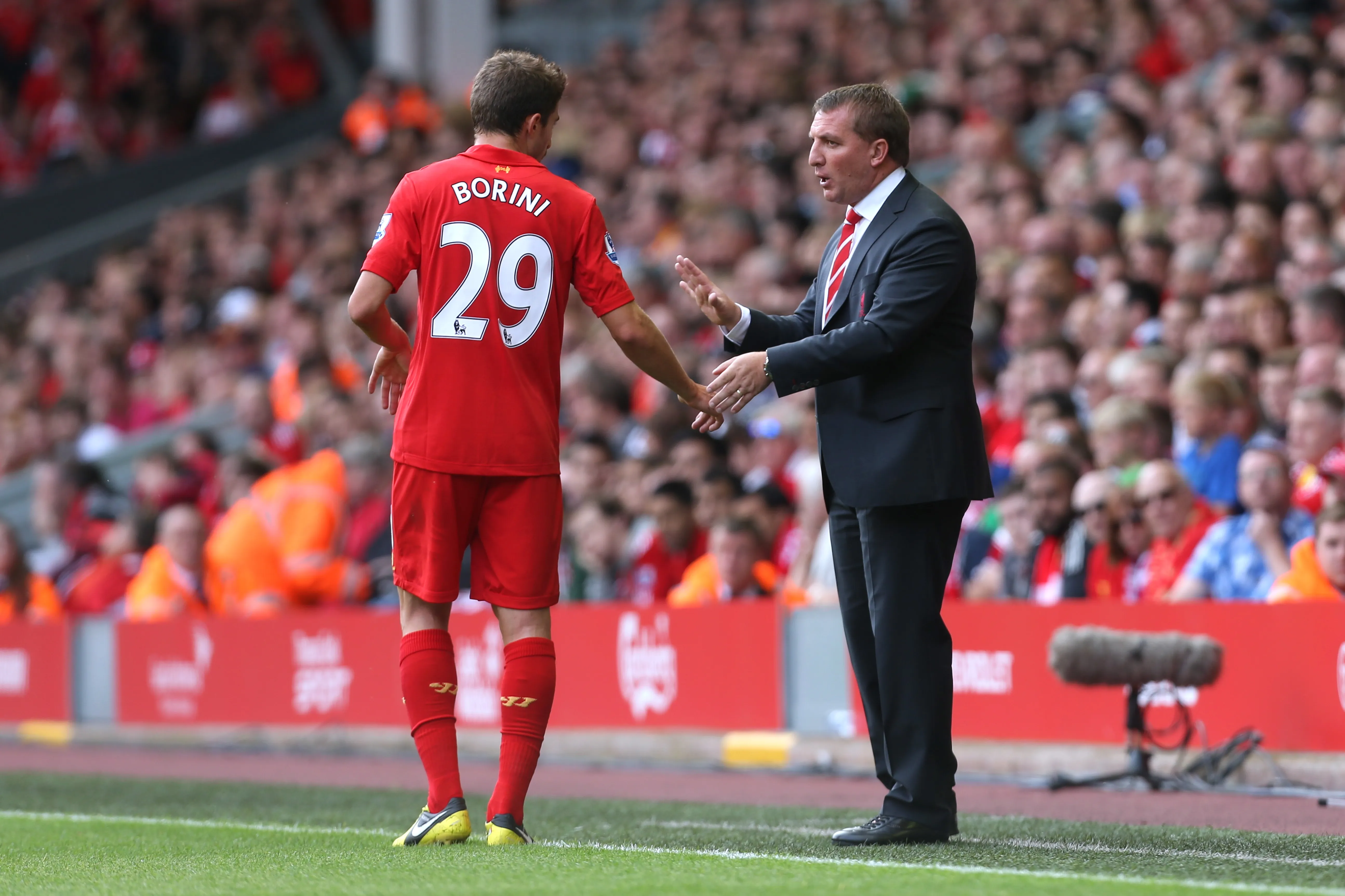 Fabio Borini i Brendan Rodžers (©Reuters)