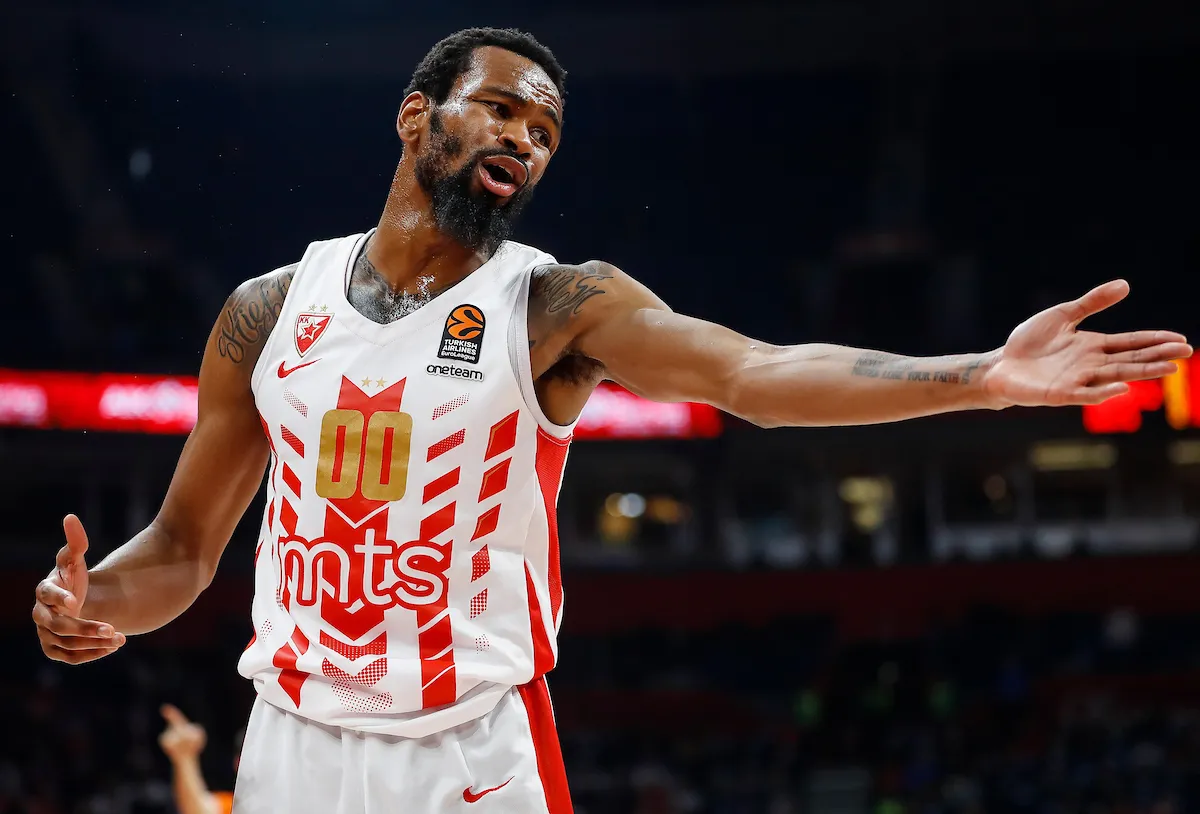 Kevin Panter u dresu Crvene zvezde (© Starsport)