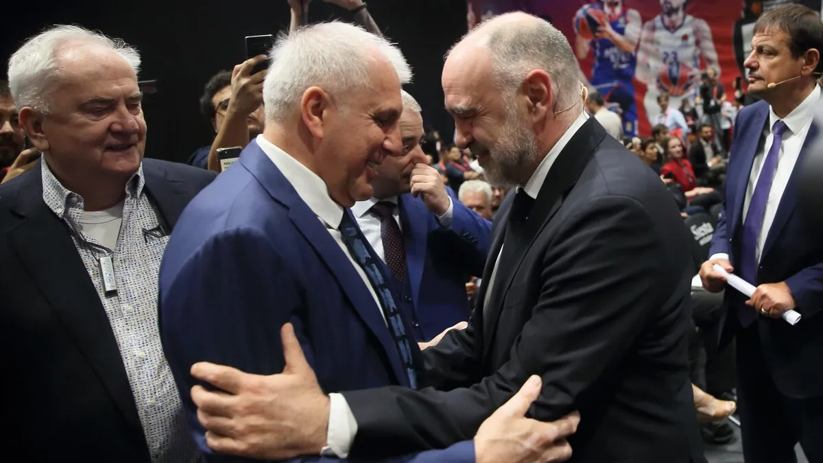 Željko Obradović i Pablo Laso (©MN Press)