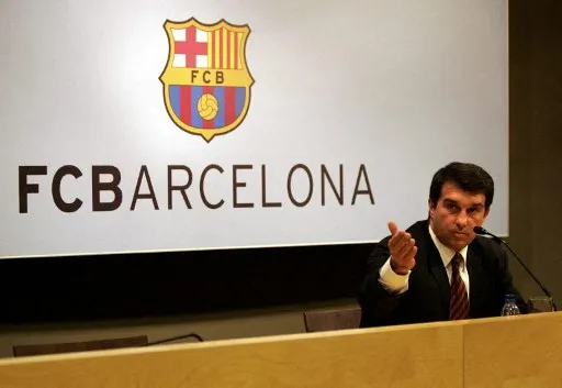 Laporta je još 2005. morao da brani Ećavariju – tada zbog Franka (©AFP)