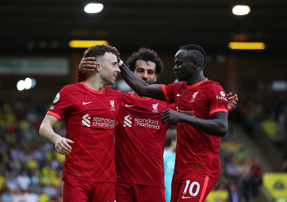 Diogo Žota, Mohamed Salah i Sadio Mane (©Reuters)