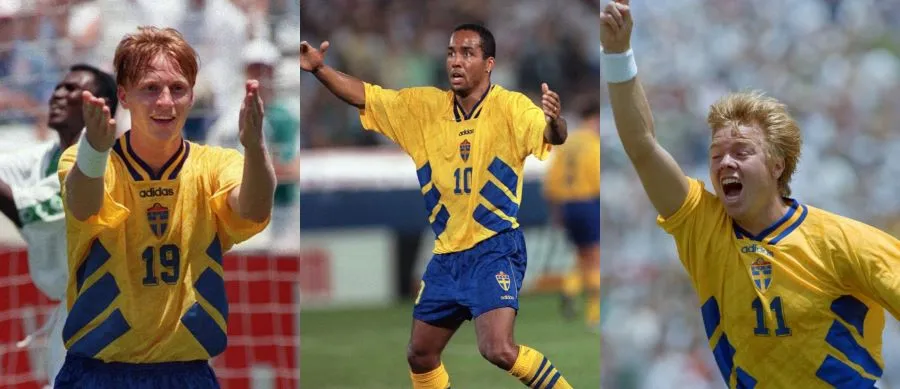 Kenet Anderson, Martin Dalin i Tomas Brolin, junaci iz 1994. (@AFP)