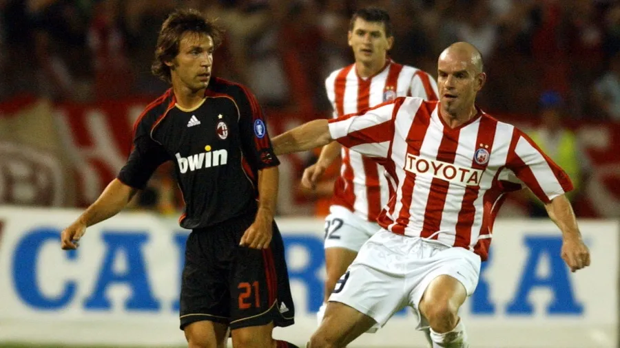 ©MN Press (Andrea Pirlo, Dušan Đokić i Dejan Milovanović na Zvezda - Milan 2006. godine)