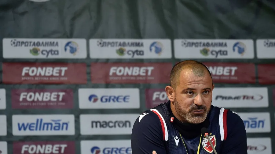 ©Starsport (Dejan Stanković na konferenciji za medije posle utakmice Omonija - Crvena zvezda 2020. godine)