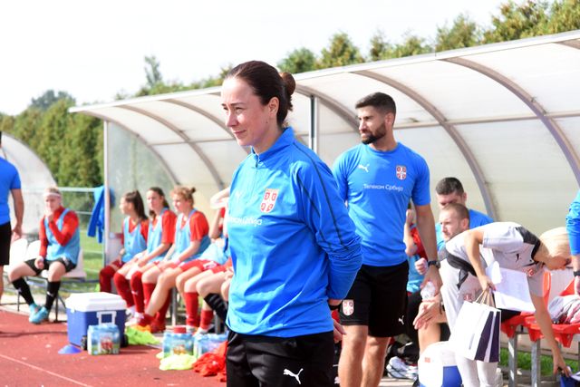 Lidija Stojkanović na prijateljskoj utakmici protiv Grčke (©MN Press)