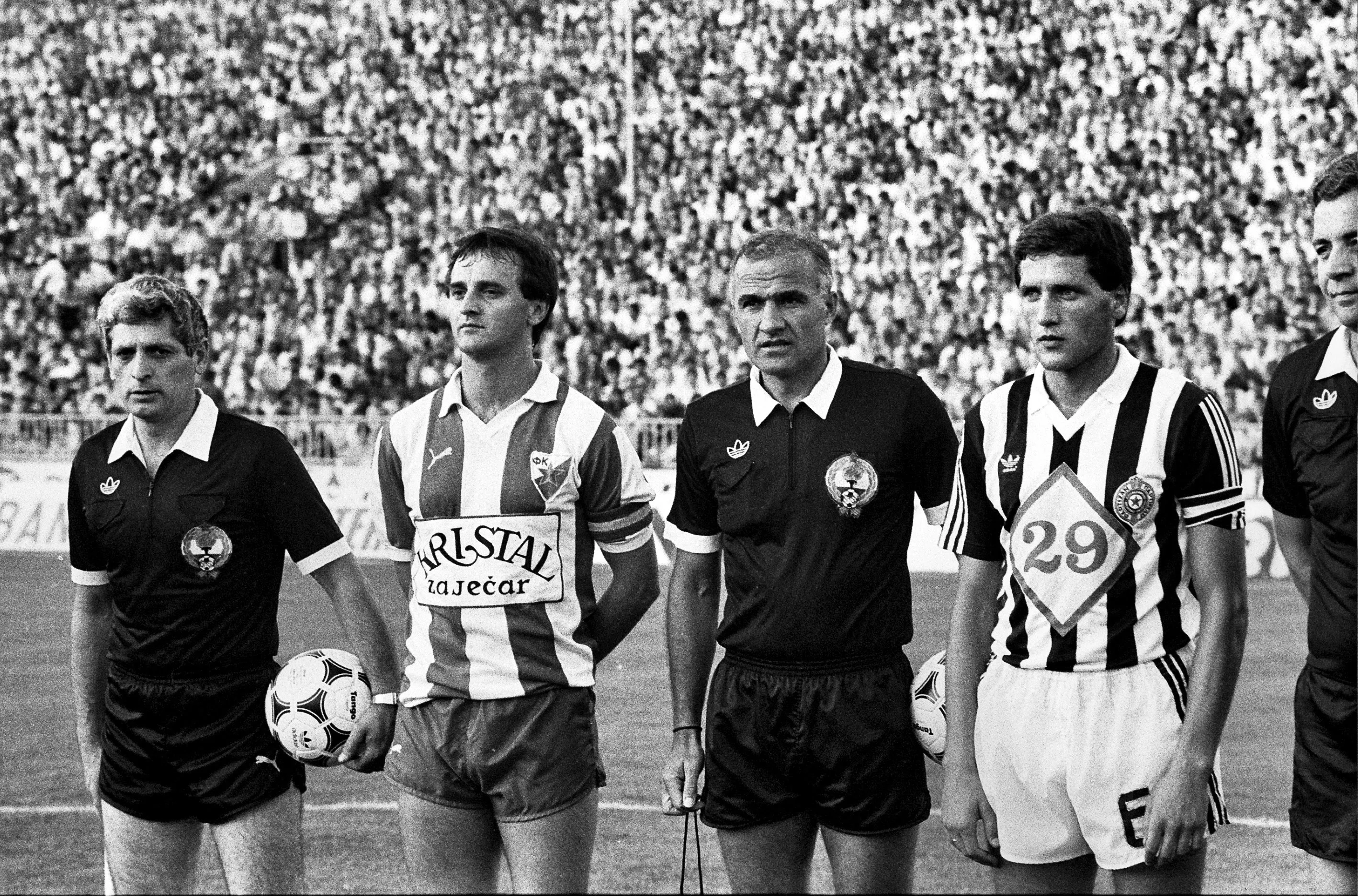 Sa Ljubom Radanović uoči početka derbija u avgustu 1985.