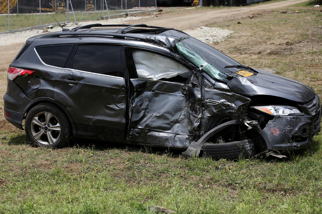 Fredijev uništeni automobil (©AFP)