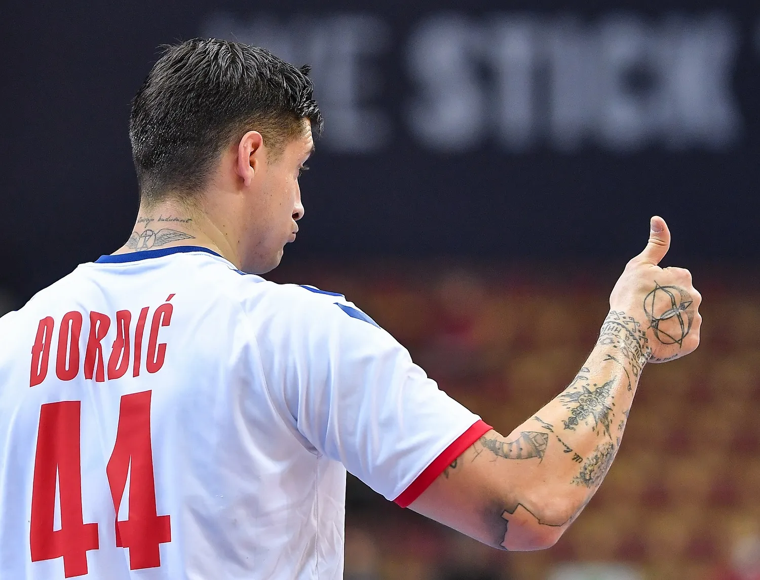 Petar u dresu Srbije na SP u Katovicama 2023. godine (©Starsport)