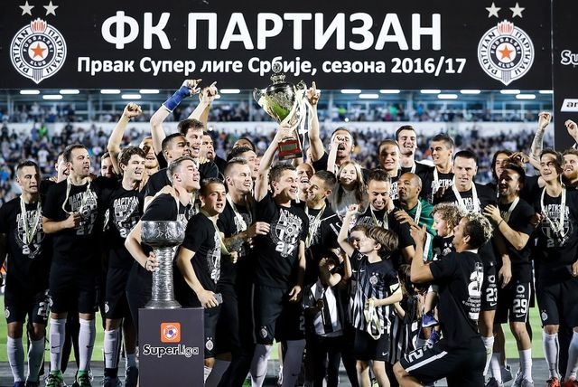 Ekipa Partizana koja je 2017. osvojila titulu (©Starsport)