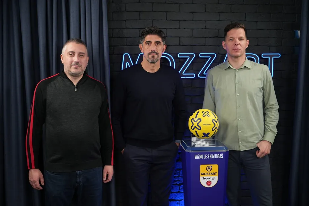 sa novinarima Mozzart Sporta Vujadinom Tomkovićem i Aleksandrom Joksićem
