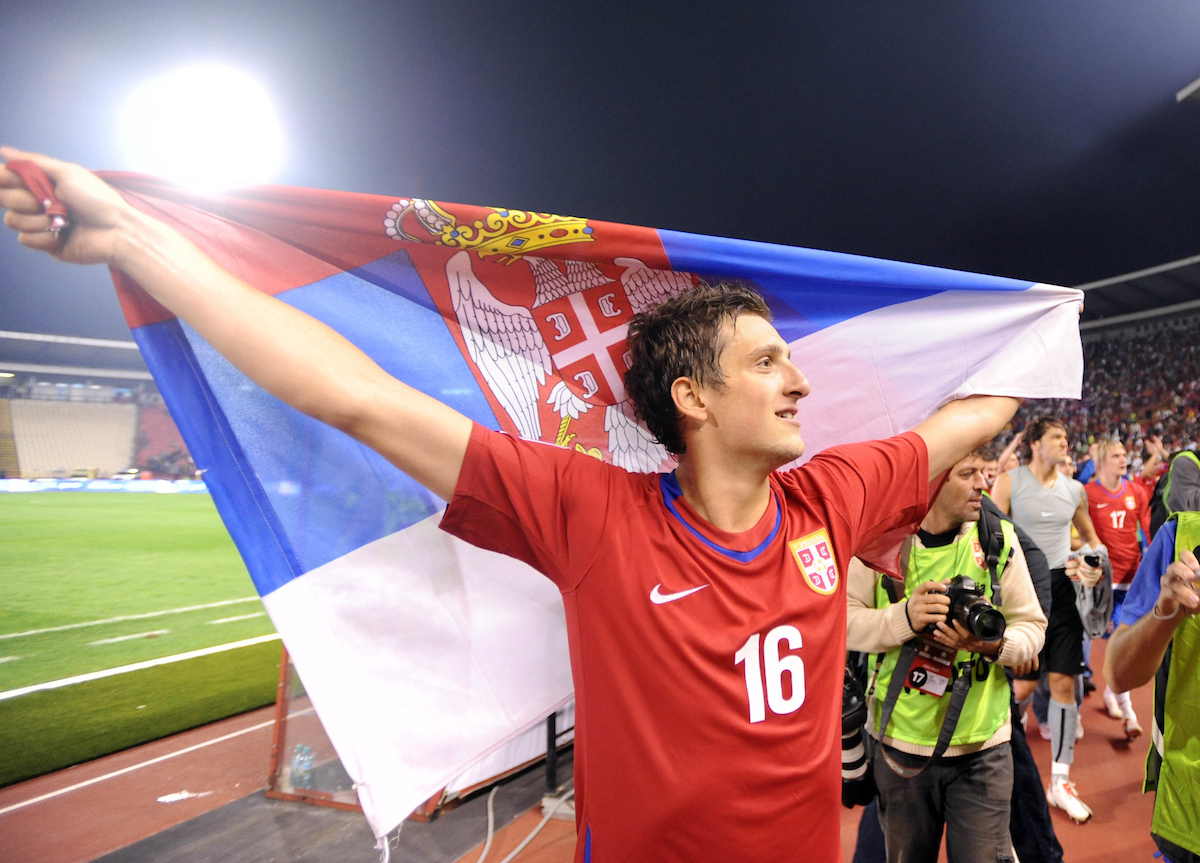 Kuzmanović nakon pobede nad Rumunijom, Foto: Starsport