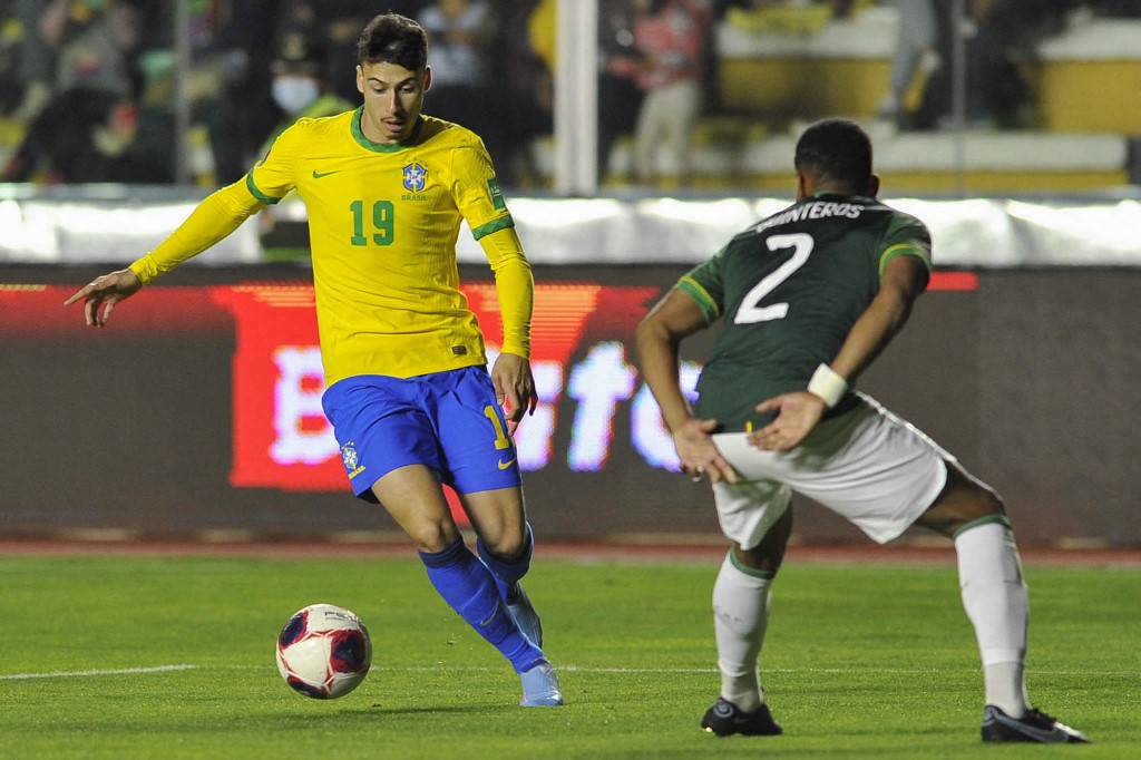 Gabrijel Martineli u dresu reprezentacije Brazila (©AFP)