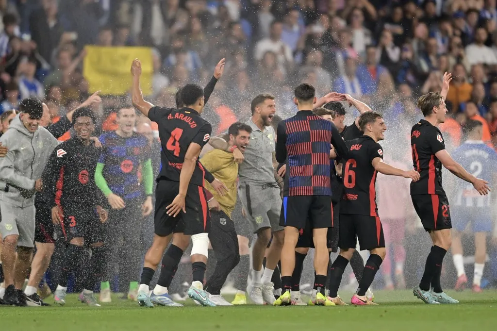 Slavlje fudbalera Barselone (AFP)
